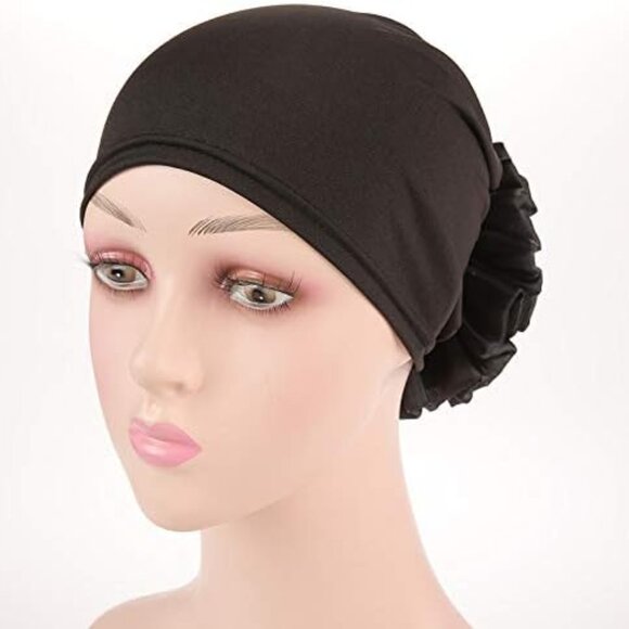 Women Flower Elastic Turban Beanie Head Scarf wrap Chemo Cap hat for Cancer Pati - Picture 6 of 9